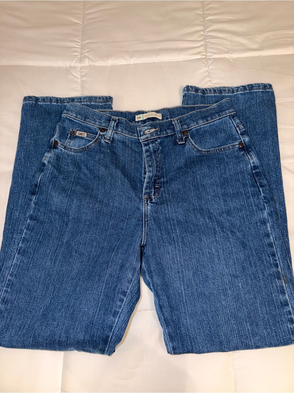 Lee Women's Medium Blue Straight Leg Jeans